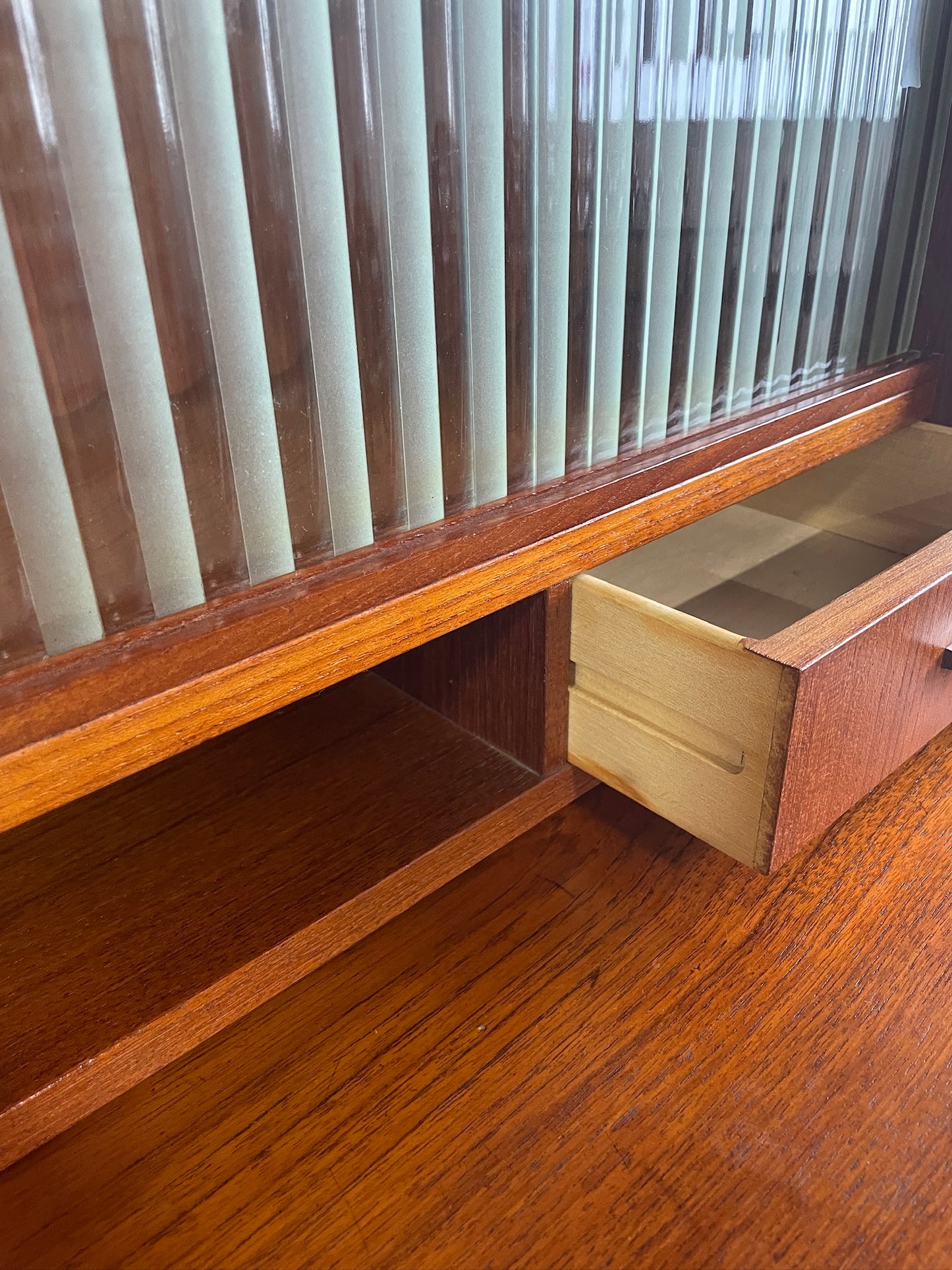 Danish Mid Century Modern Tall Teak Bookcase