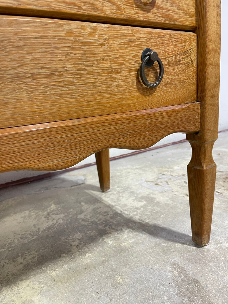 Danish Scandinavian Oak Rustic Dresser Henning Kjaernulf attrib