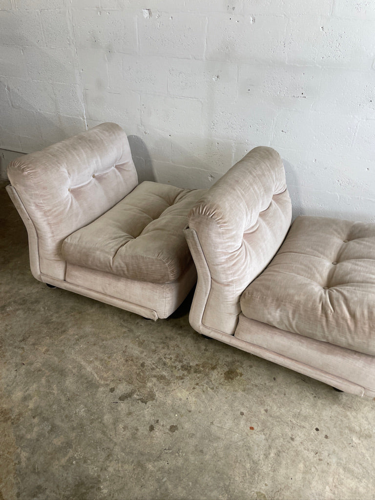 Pair Bellini "Amanta" for C&B Italia Modular Lounge Chairs