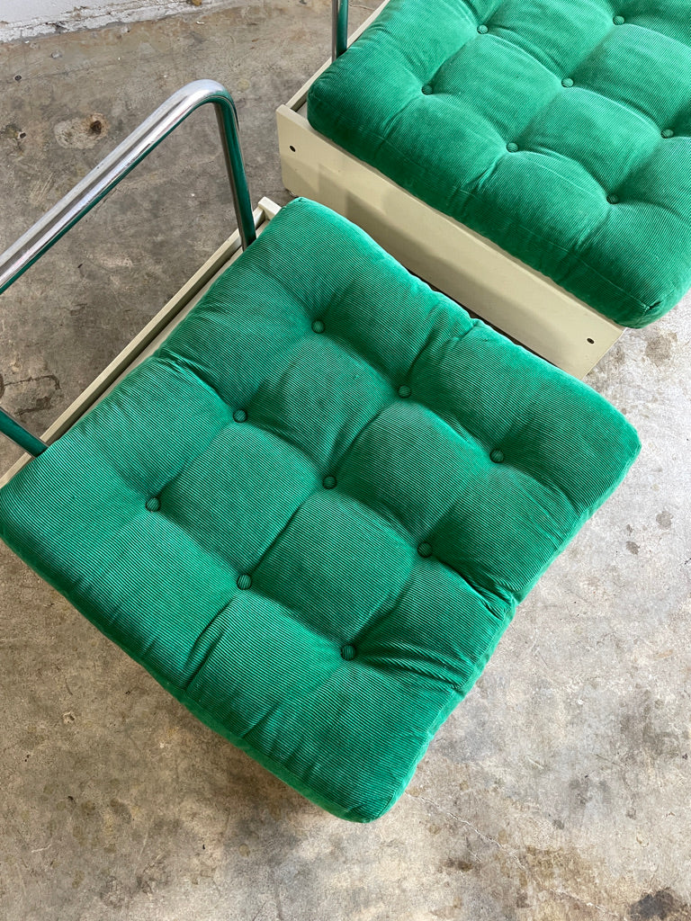 Pair Vintage Ikea Prisma Benches or Chairs Scandinavian Modern