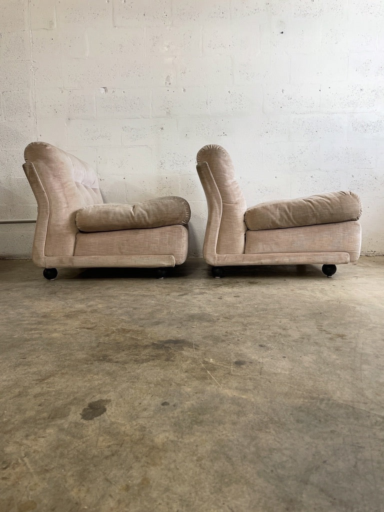 Pair Bellini "Amanta" for C&B Italia Modular Lounge Chairs
