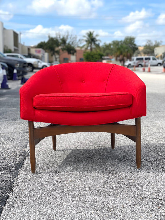 Mid Century Barrel Chairs by Lawrence Peabody