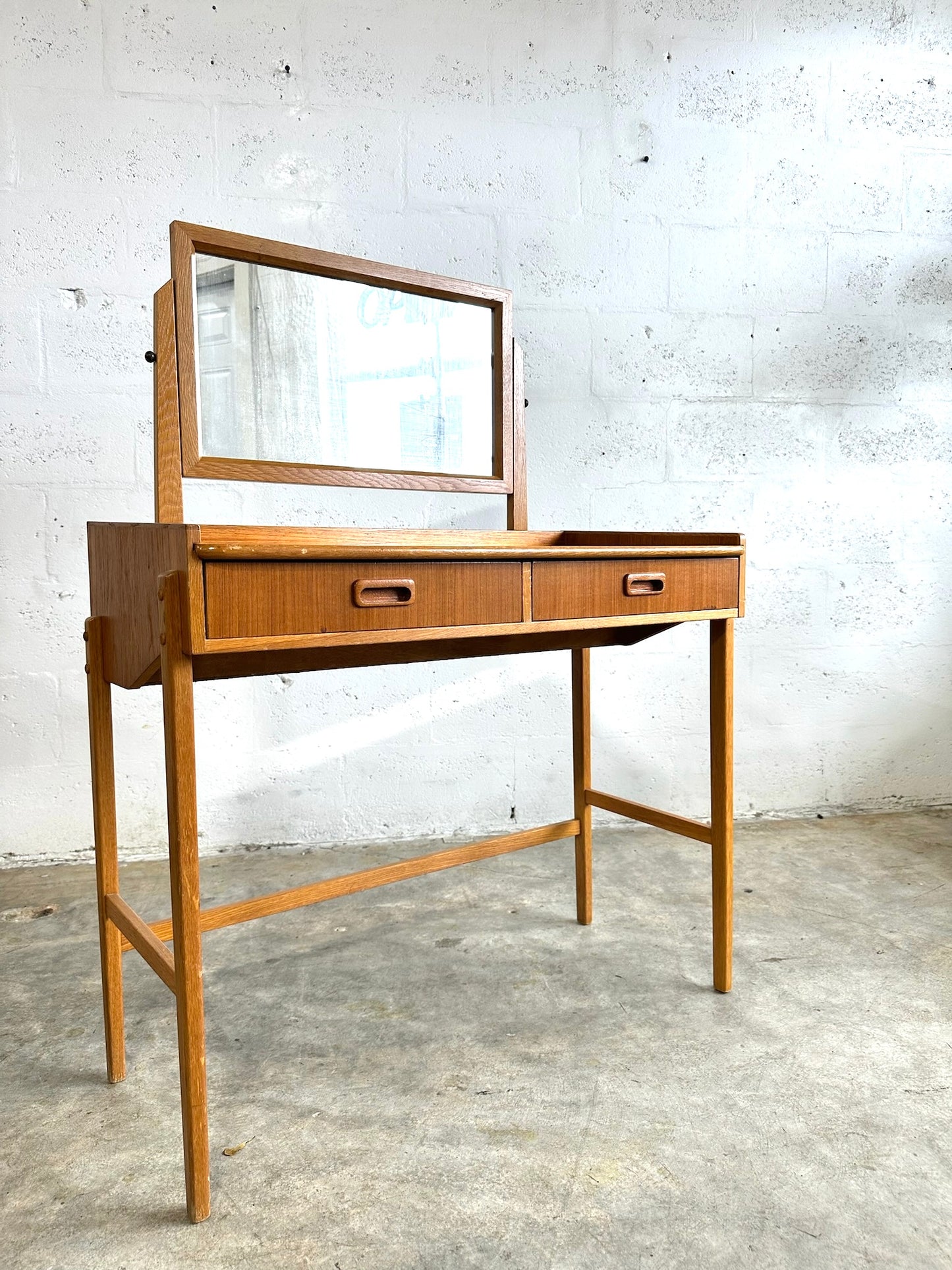 Mid Century Swedish Modern Vanity or Dressing Table