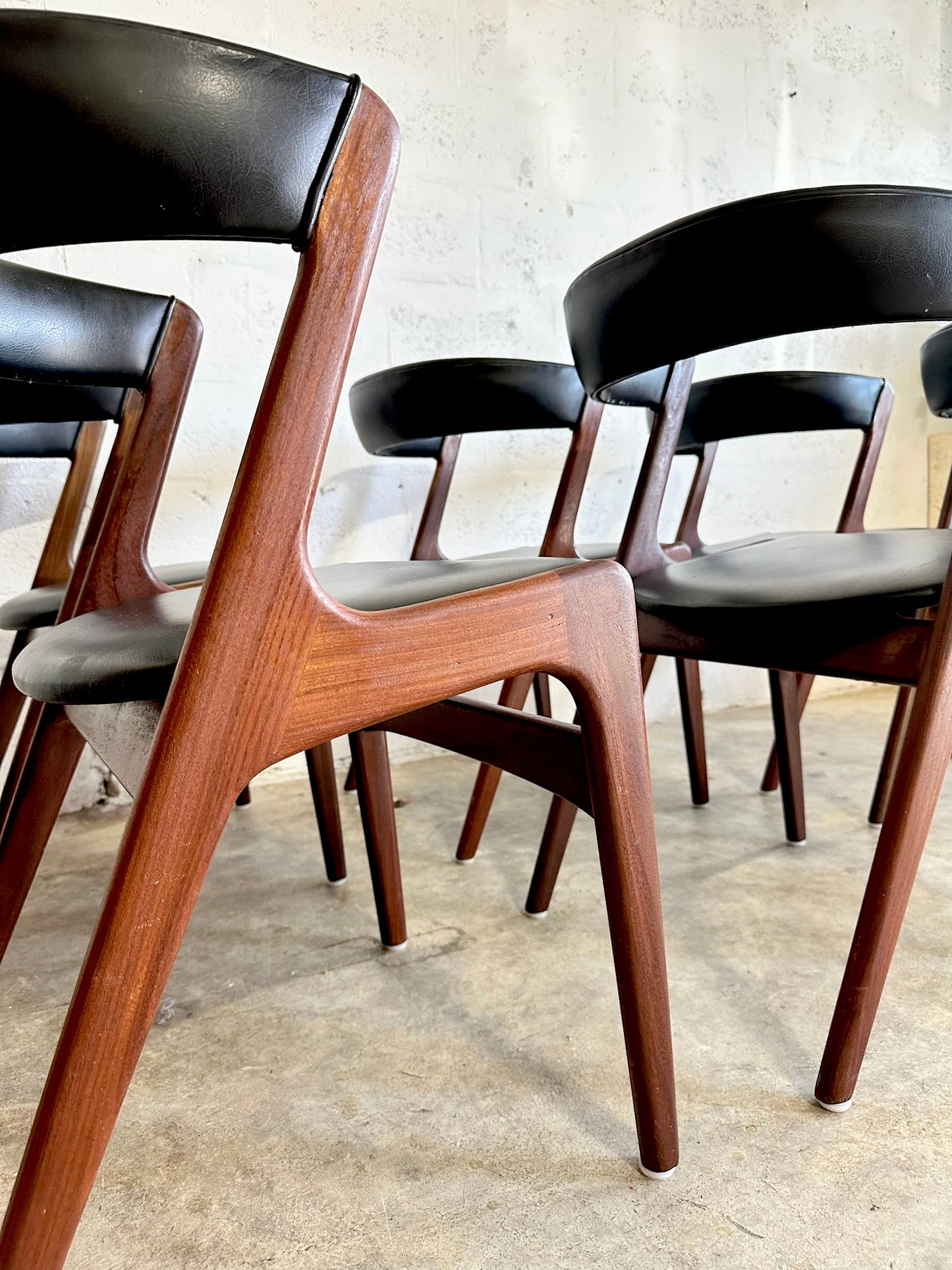 Kai Kristiansen Dining Chairs Danish Mid Century Modern