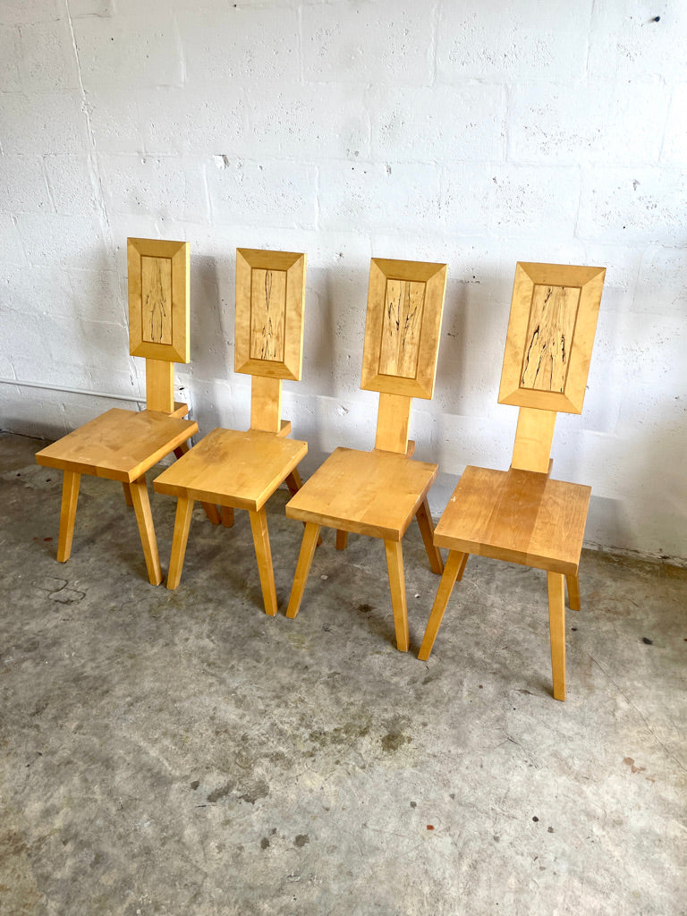 Mid Century Modern Puzzle Dining Chairs