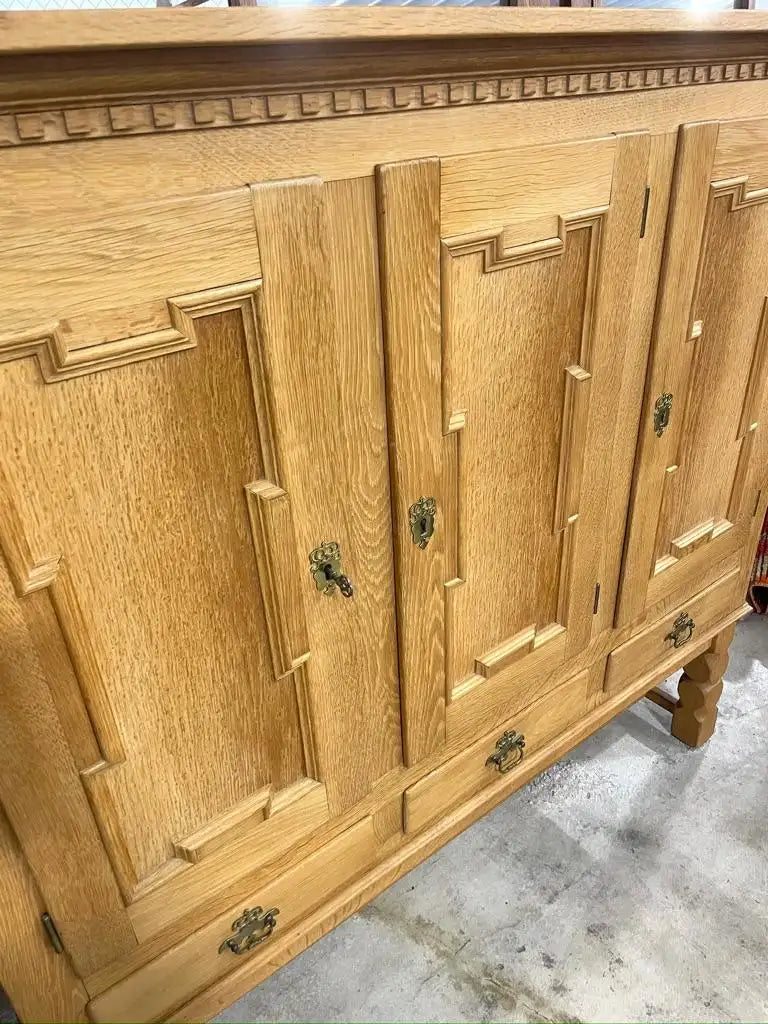 Henning Kjaernulf Oak Tall Cupboard or Sideboard