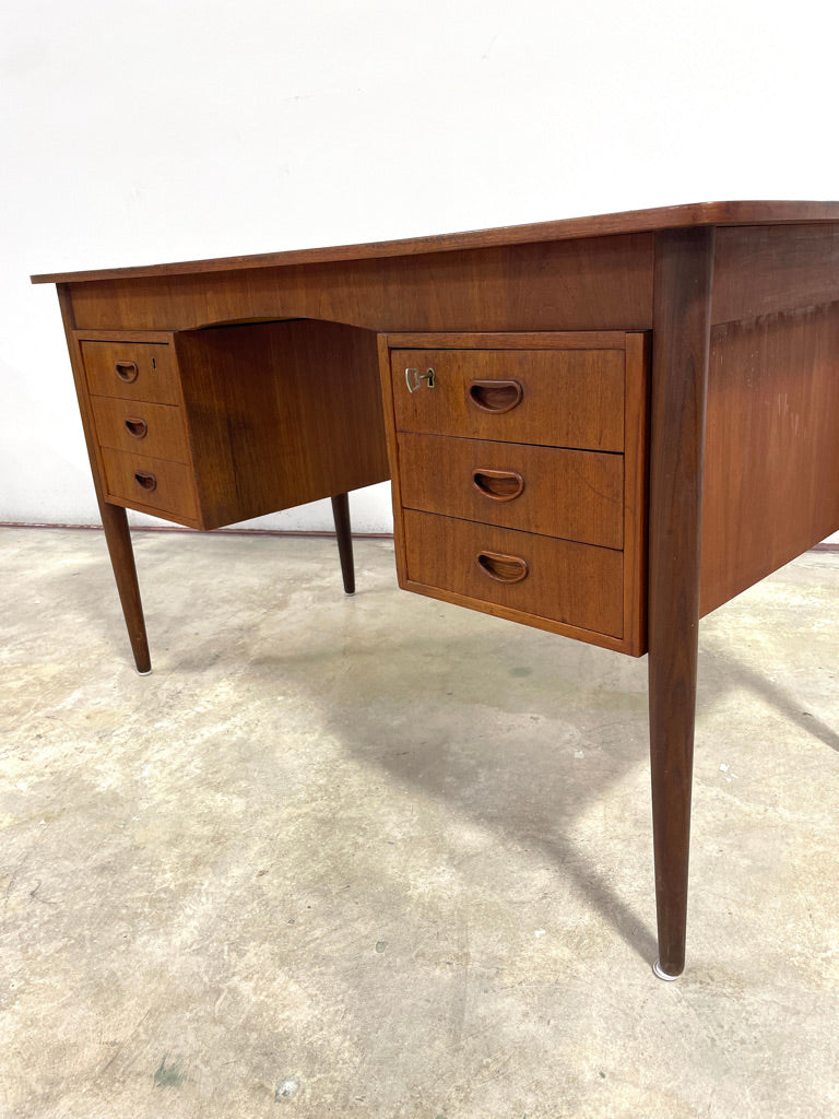 Danish Mid Century Modern Teak Desk