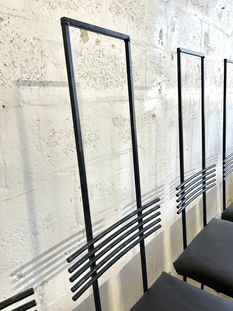 Goram Olsson Vintage Wrought Iron Dining Chairs