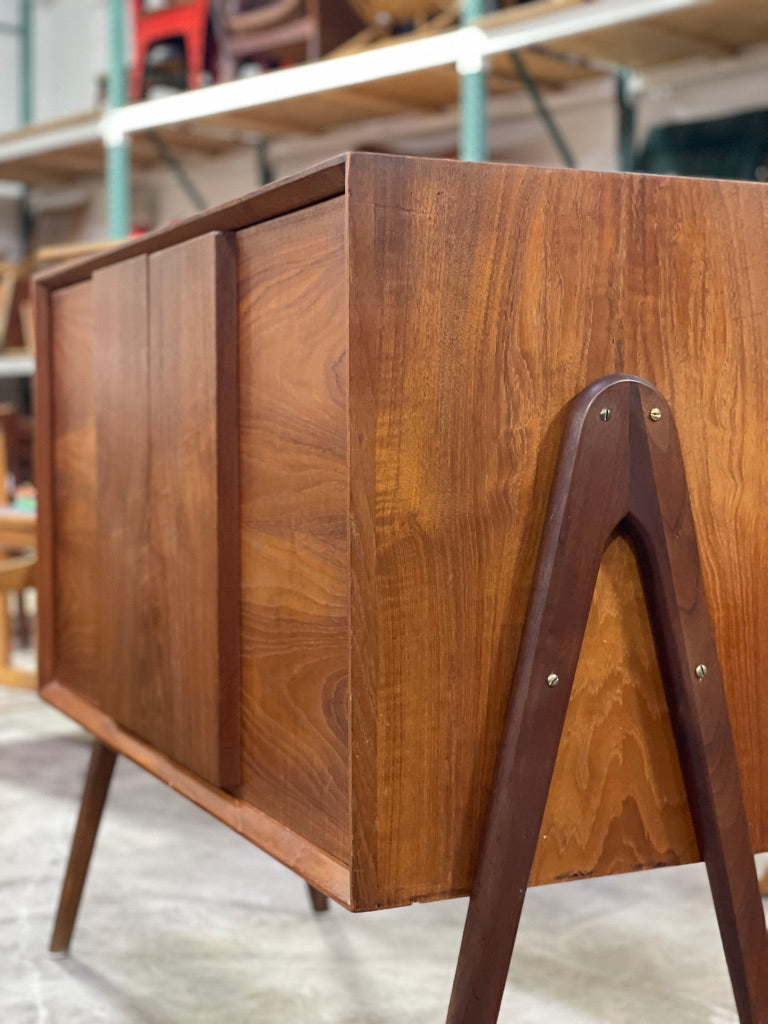 Danish Modern Small Sideboard or Console