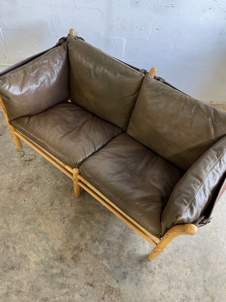 Arne Norell Ilona Safari Loveseat Danish Modern
