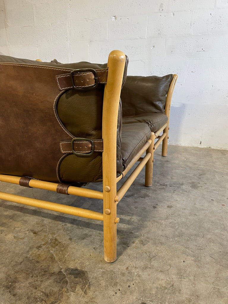 Arne Norell Ilona Safari Loveseat Danish Modern