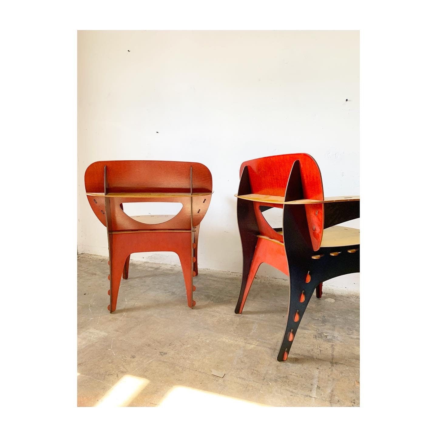 Pair of Puzzle Chairs by David Kawecki