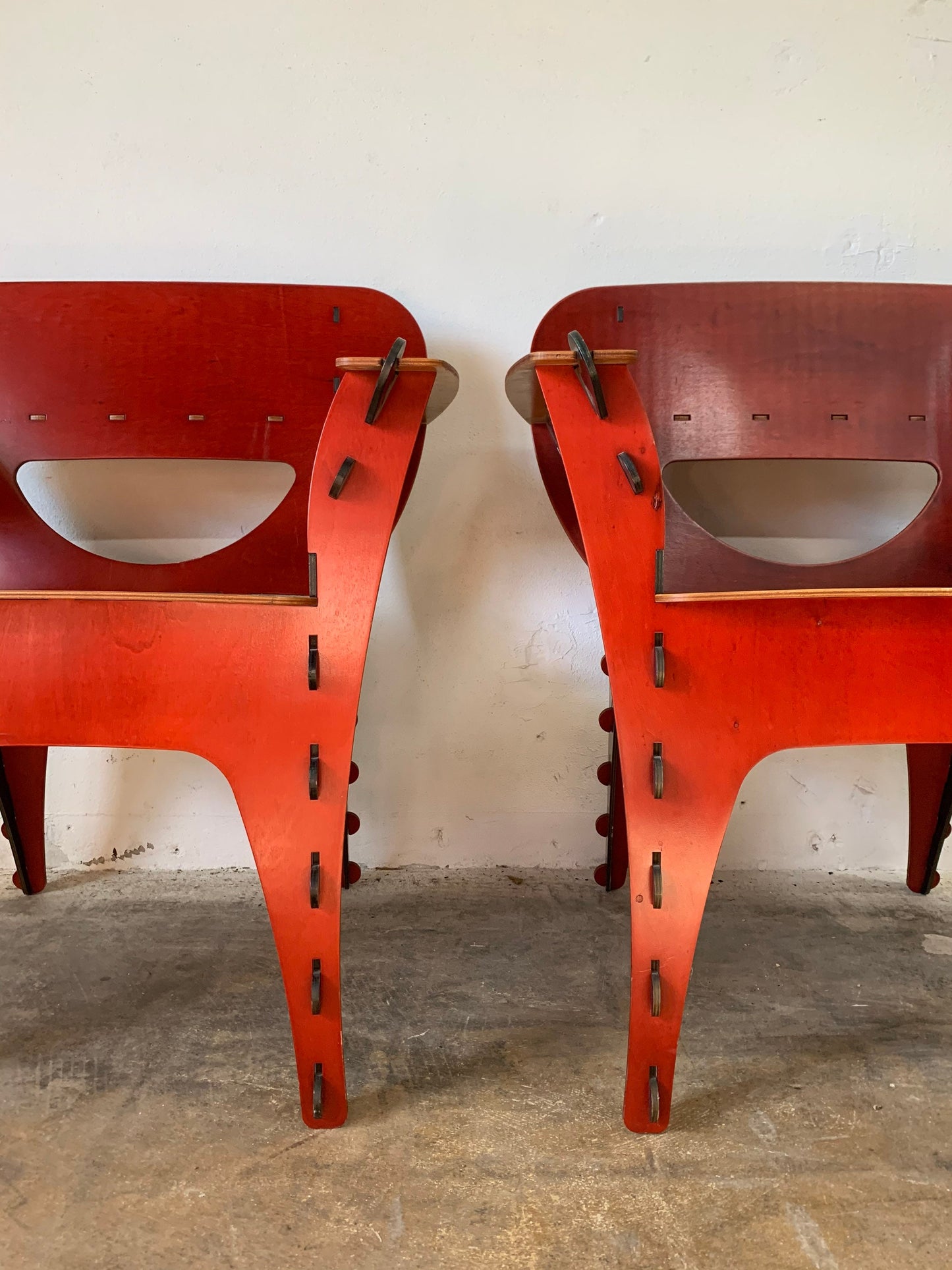 Pair of Puzzle Chairs by David Kawecki