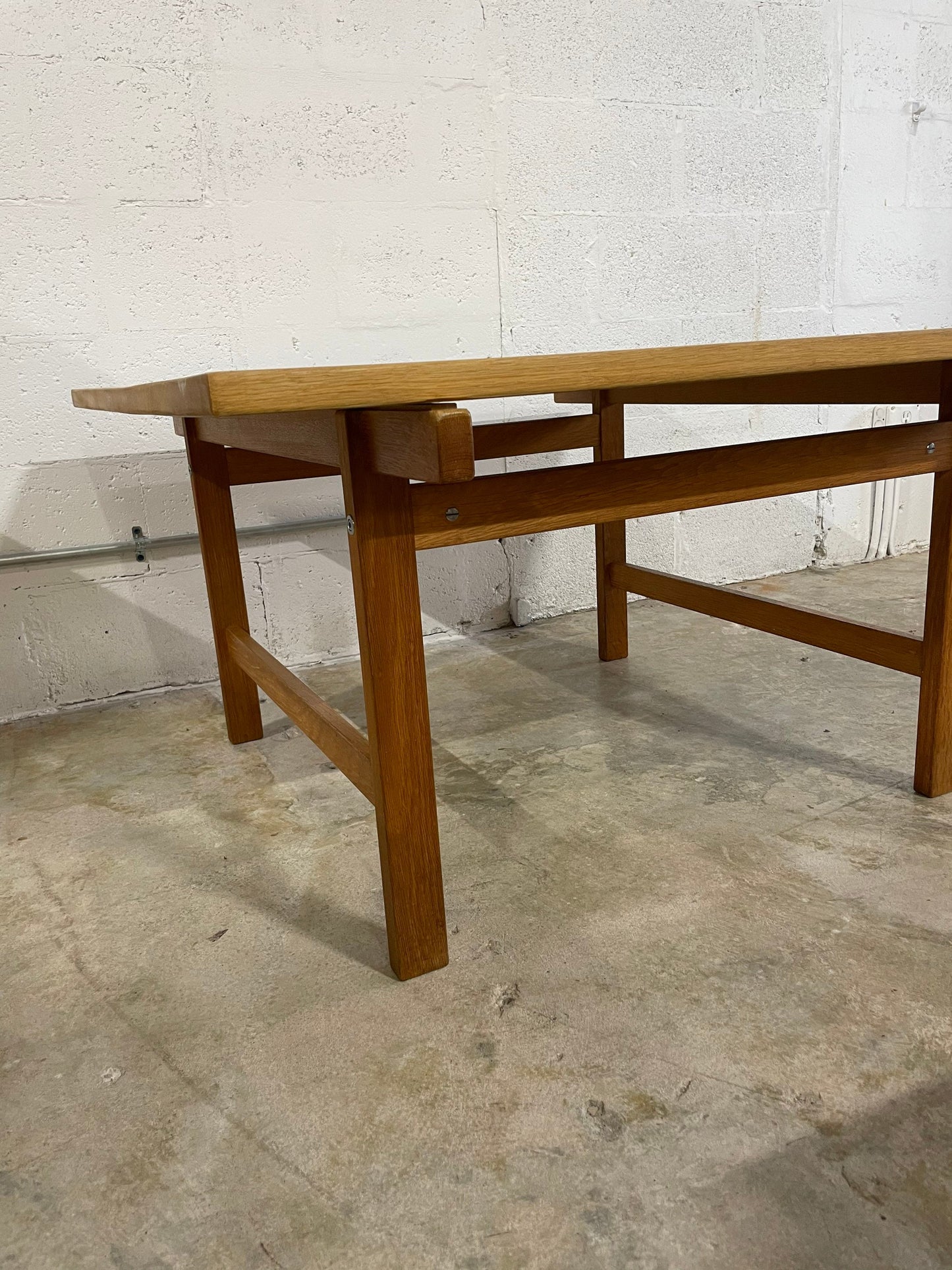 Hans Wegner Oak Coffee Table Danish Modern