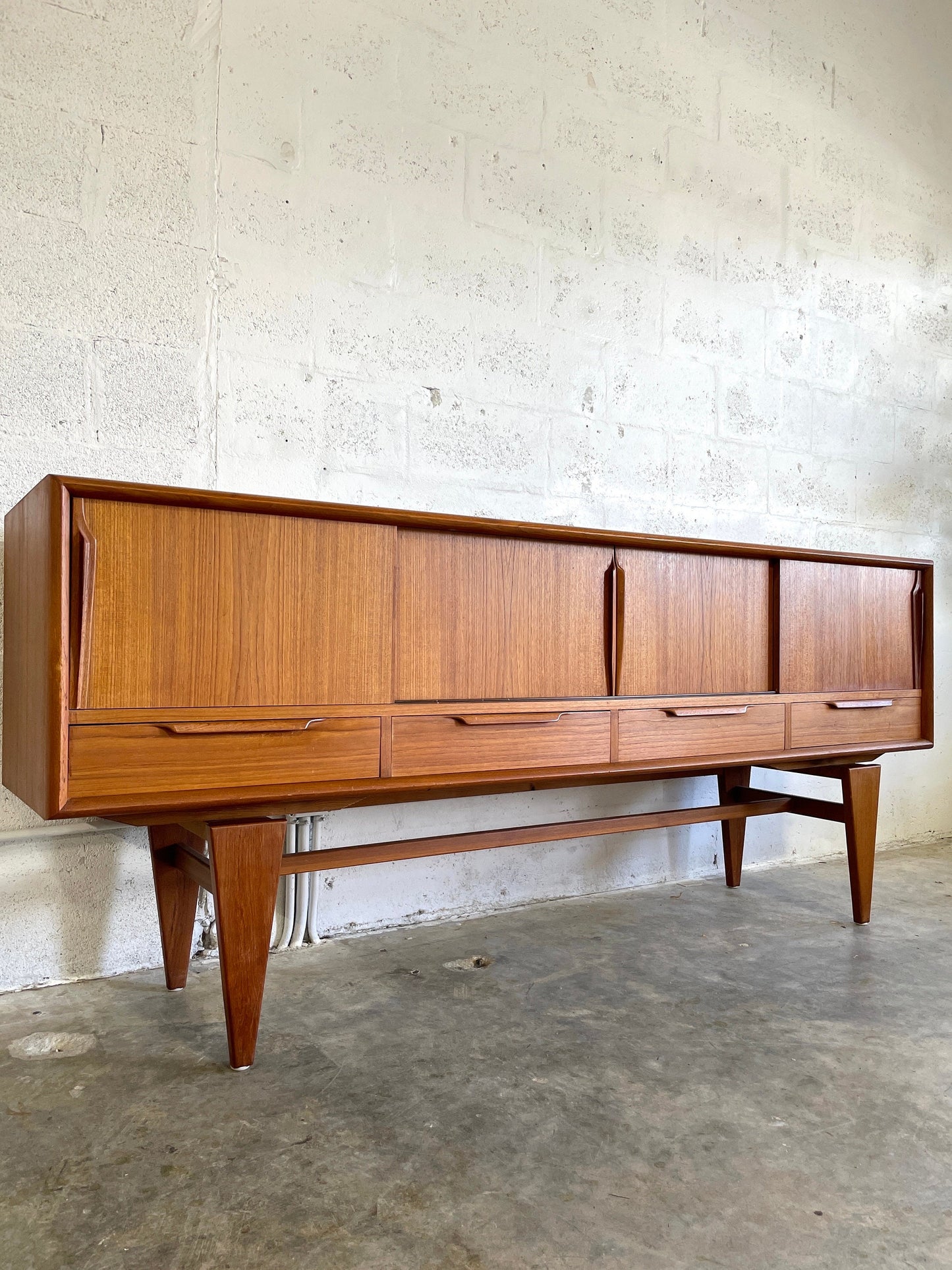 Danish Mid Century Modern Credenza or Console Illum Wikkelso