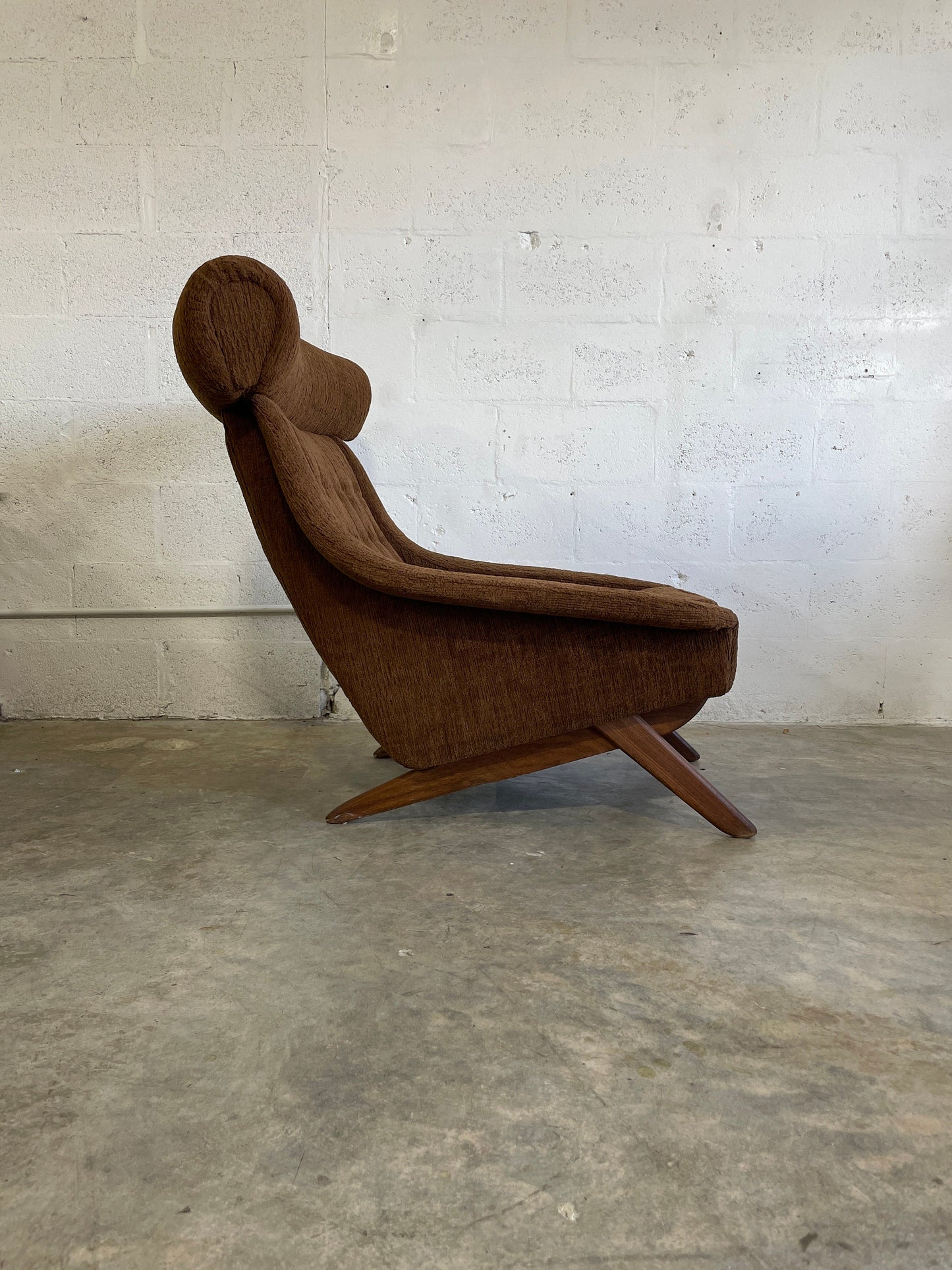 Illum Wikkelso Ox Lounge Highback Chair Danish Mid Century Modern