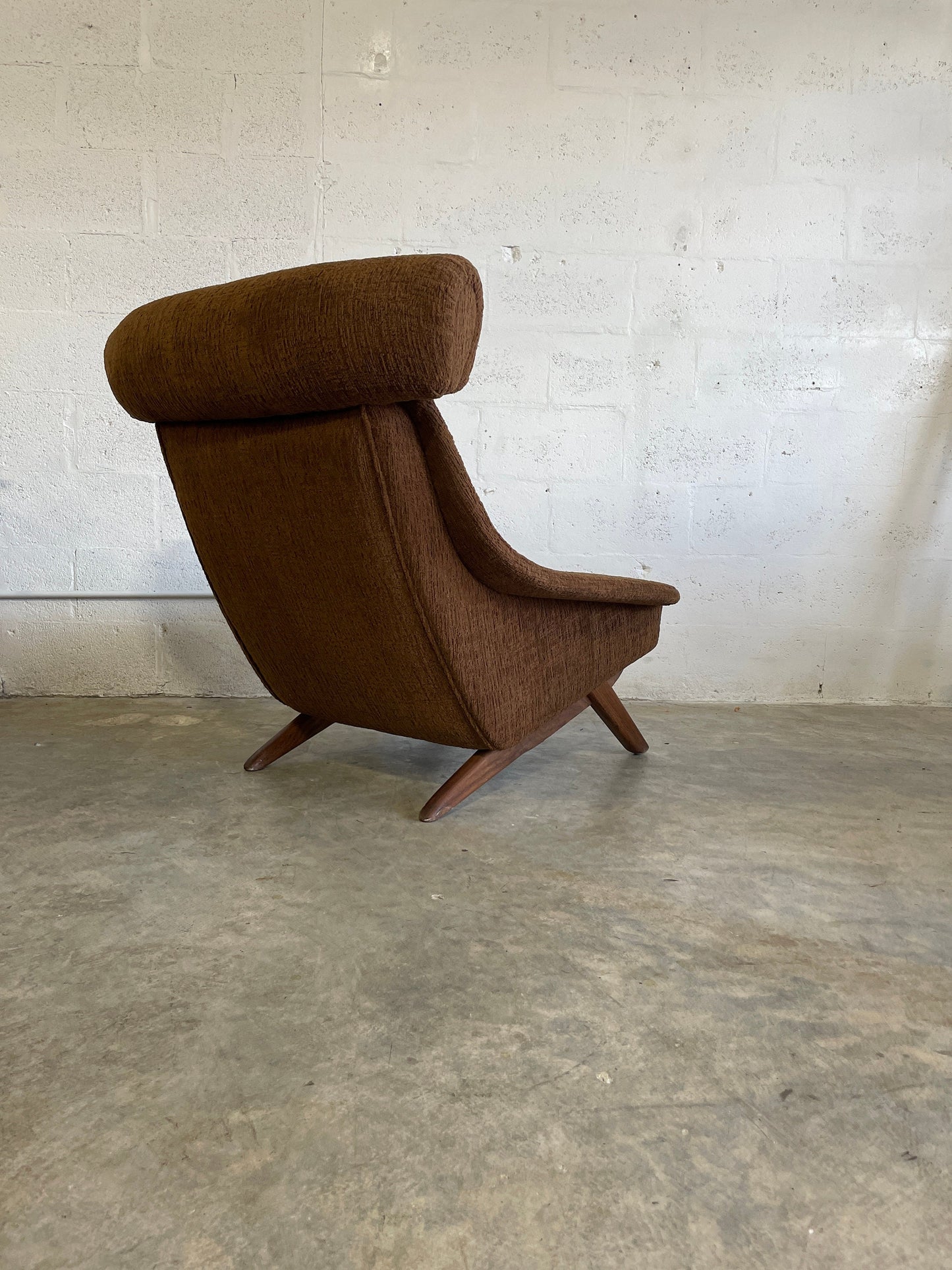 Illum Wikkelso Ox Lounge Highback Chair Danish Mid Century Modern