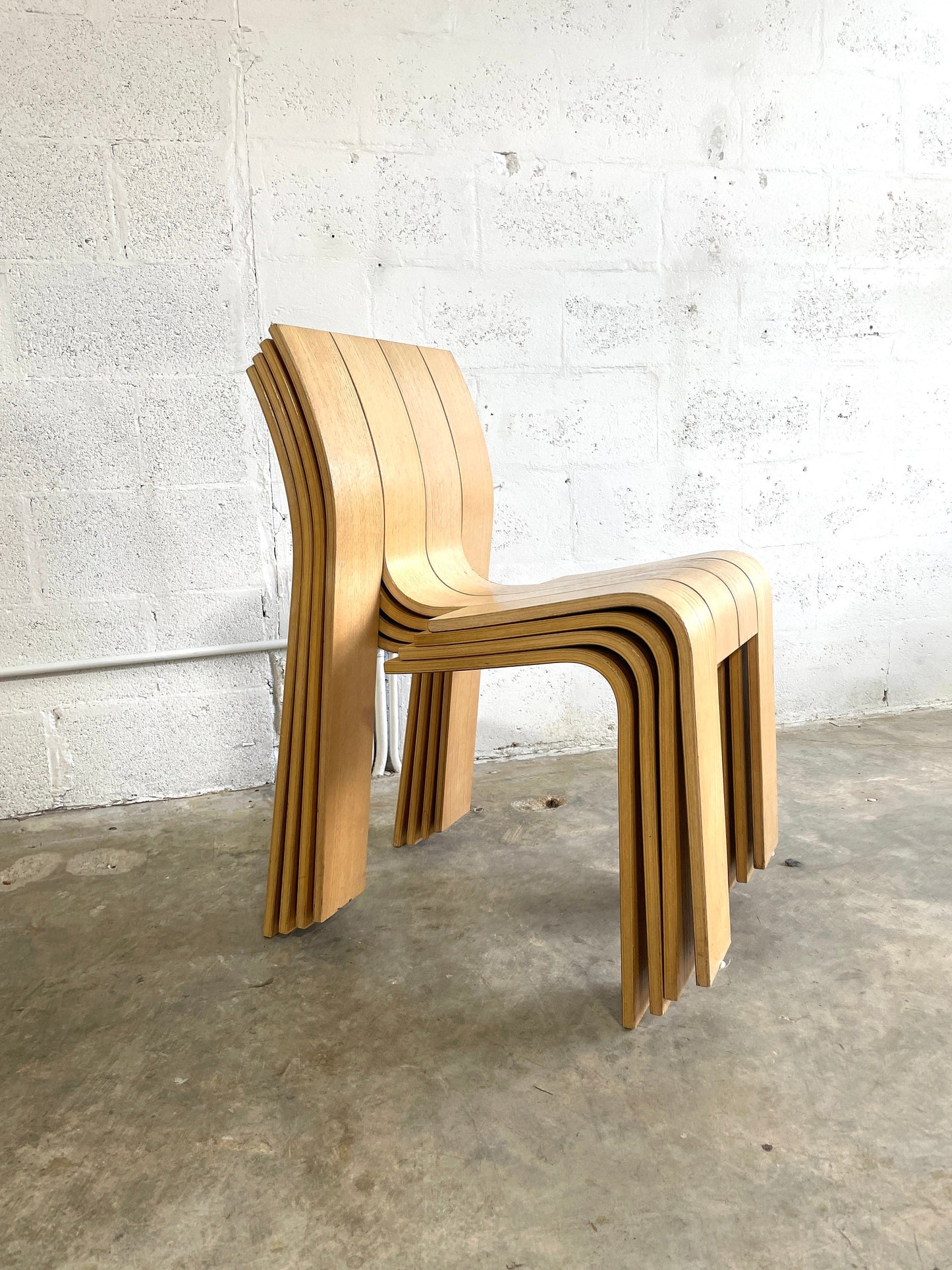 Gijs Bakker for Castelijn “Strip” Dining Chairs Mid Century Modern