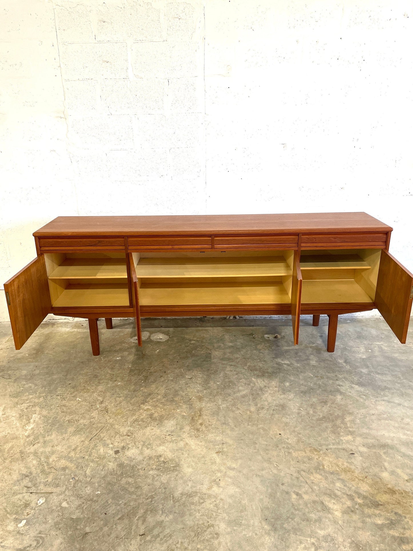 Danish Mid Century Modern Teak Credenza or Media Console