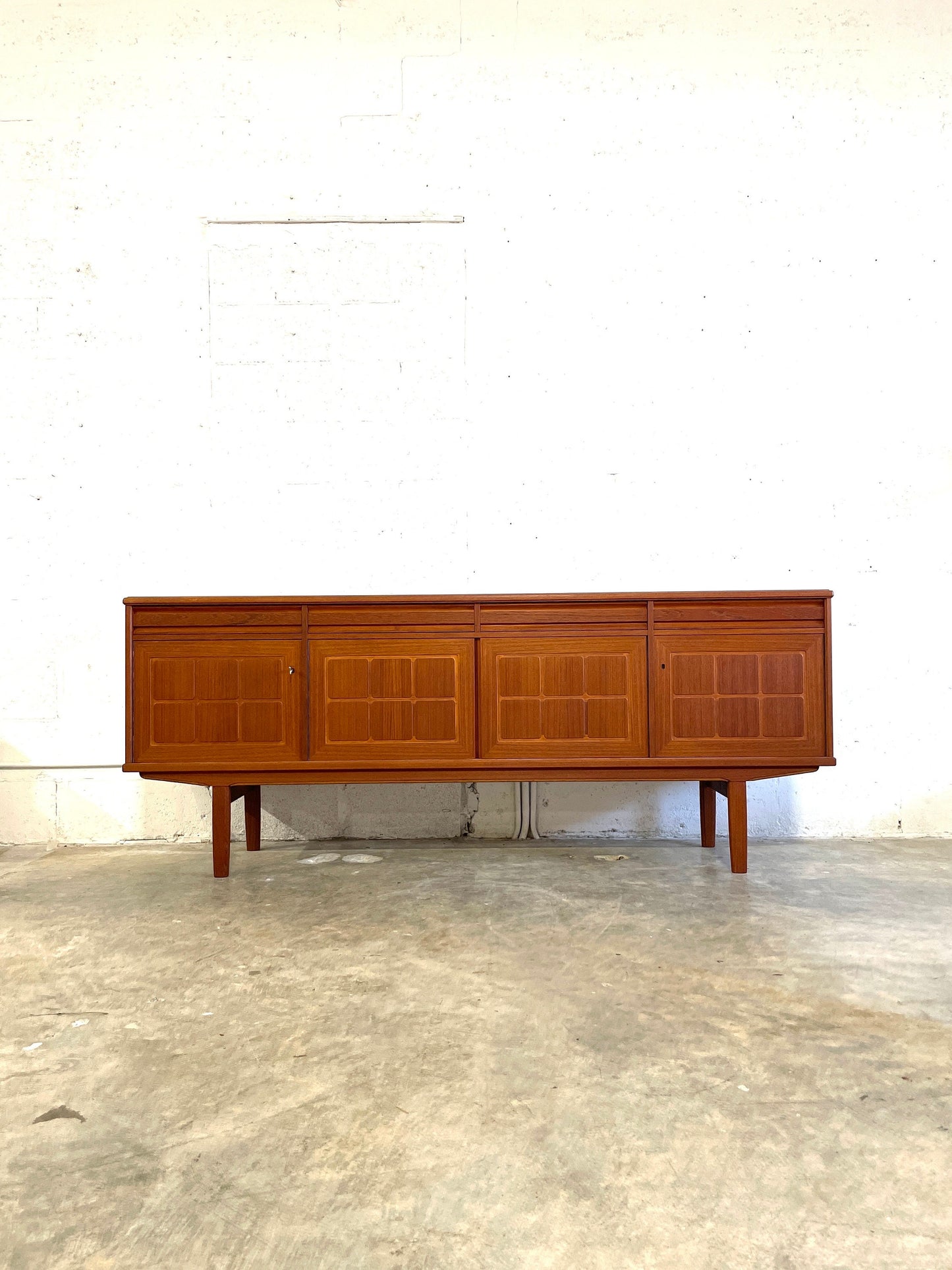 Danish Mid Century Modern Teak Credenza or Media Console