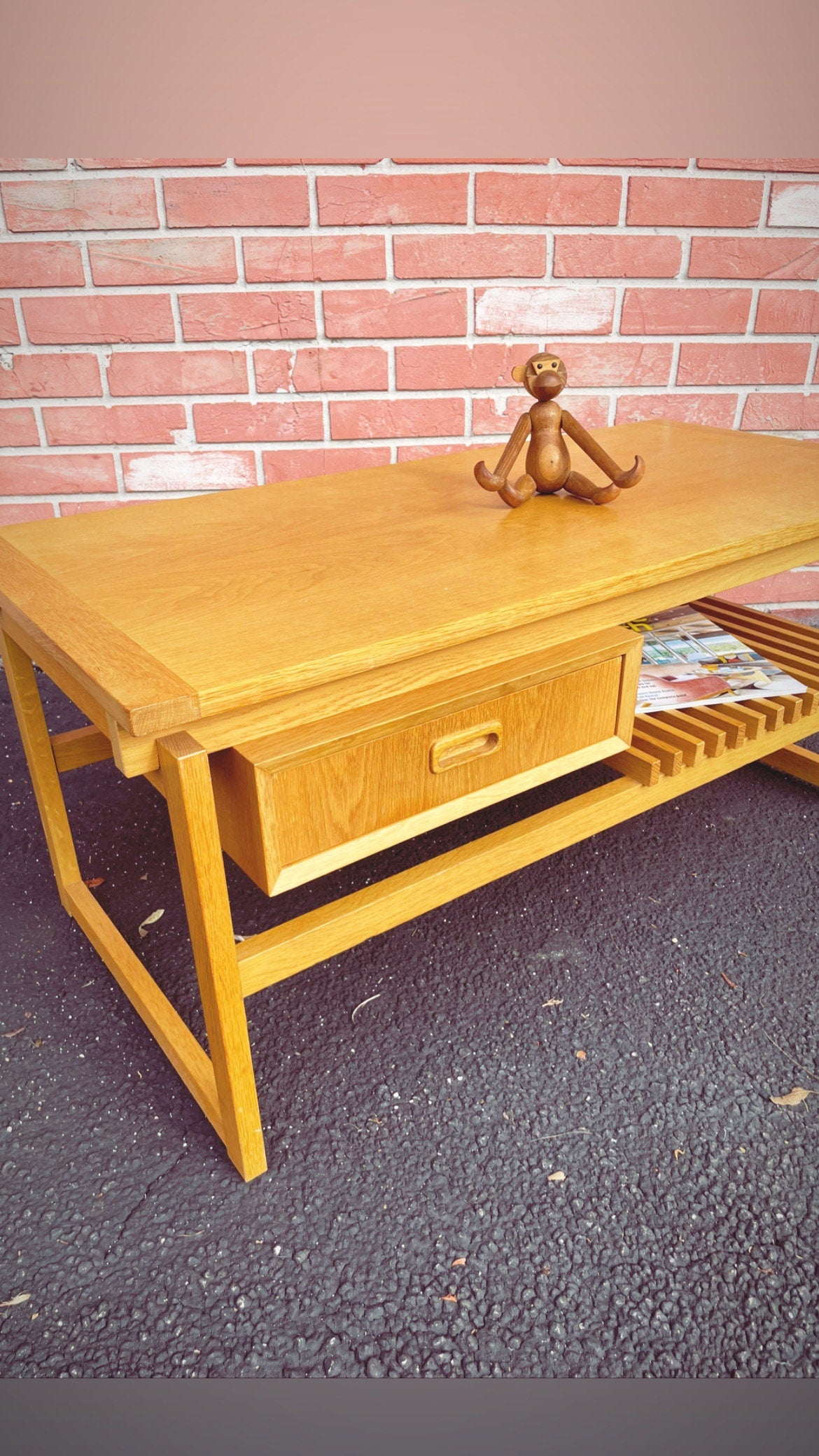 Mid Century Modern Coffee Table or Bench Vintage Ikea