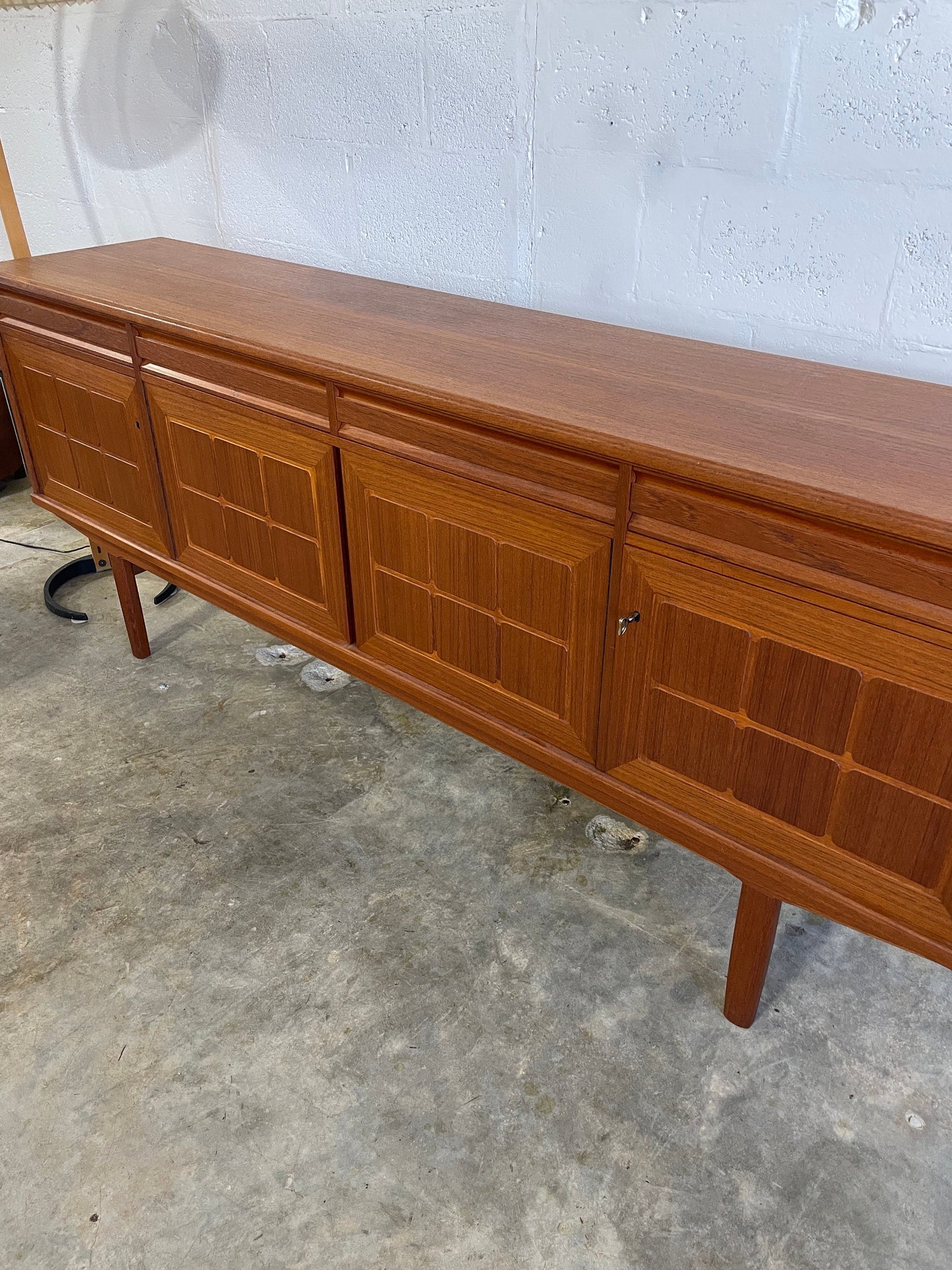 Danish Mid Century Modern Teak Credenza or Media Console