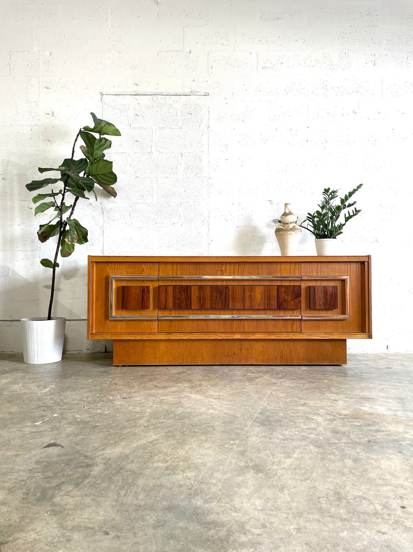 Mid Century Brutalist Credenza or Console - no refunds