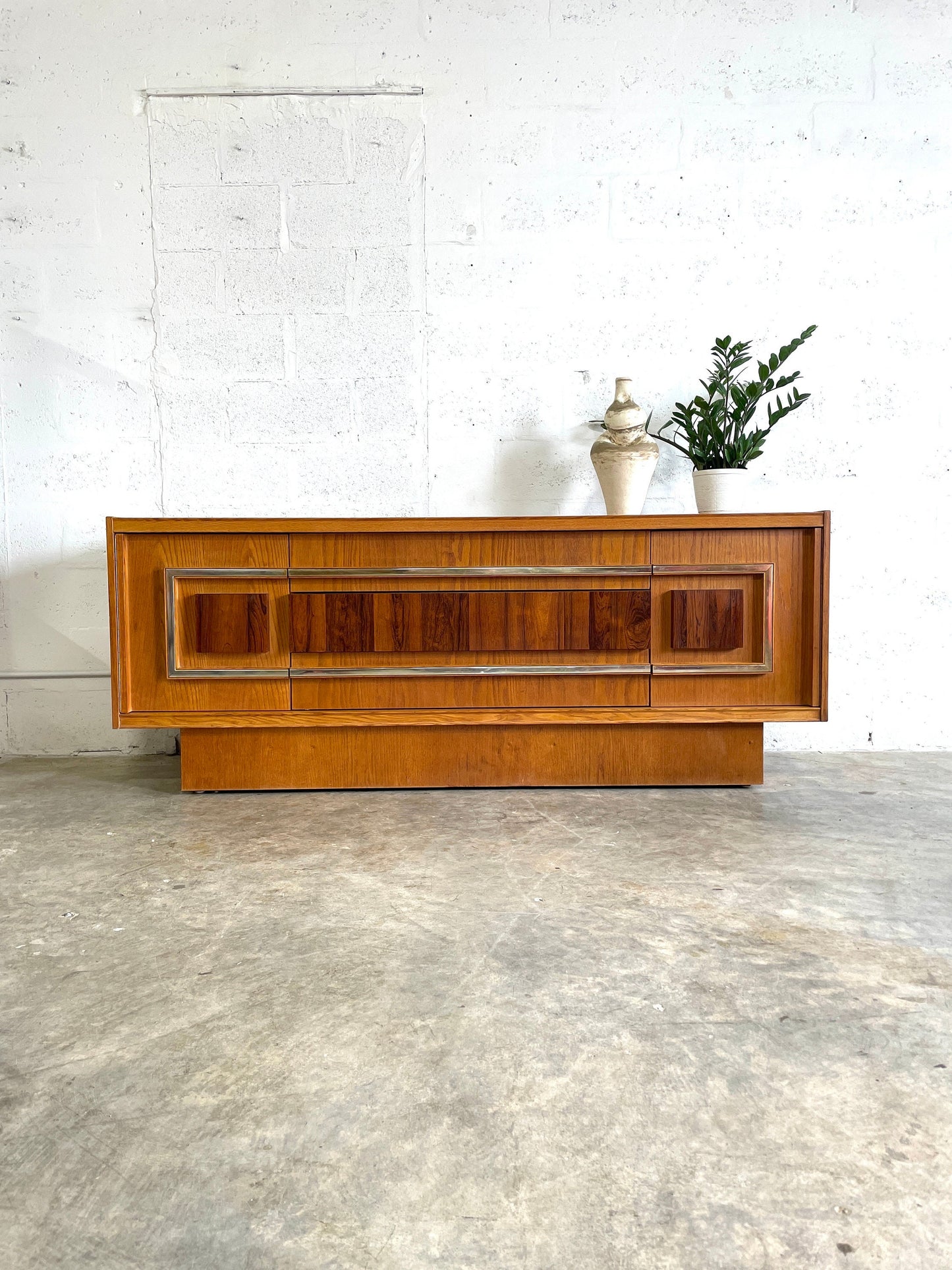 Mid Century Brutalist Credenza or Console - no refunds