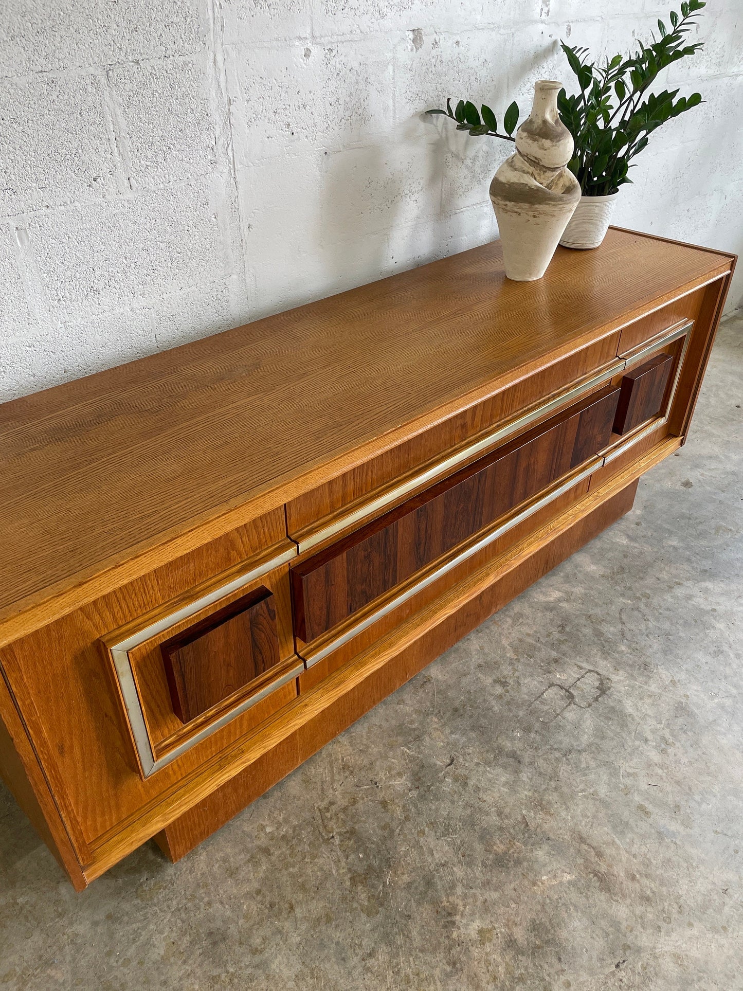 Mid Century Brutalist Credenza or Console - no refunds