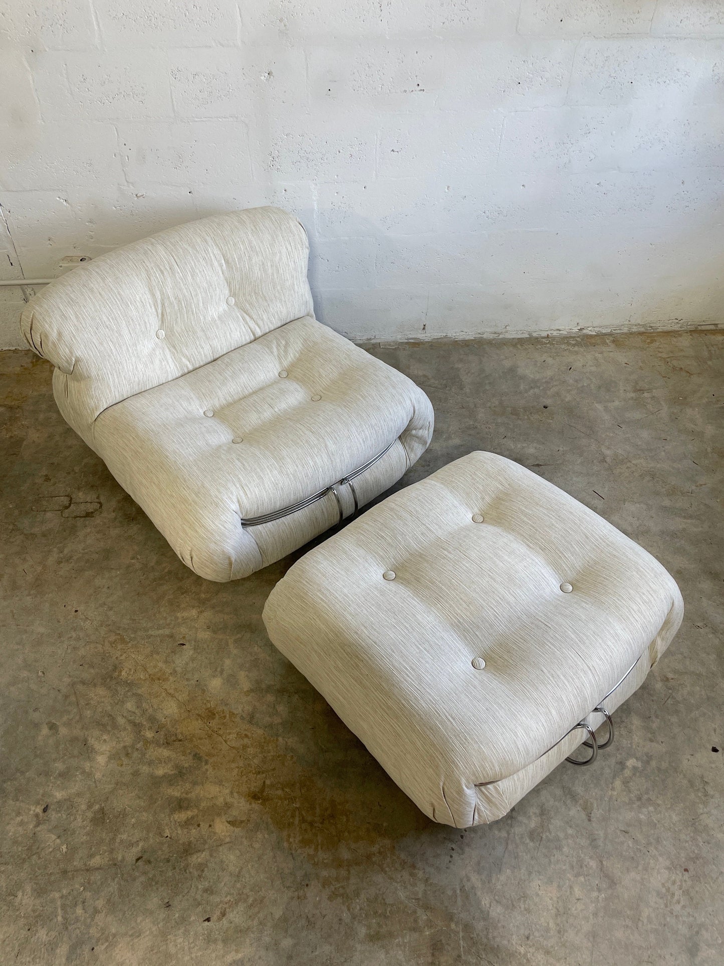 Soriana Lounge Chair and Ottoman by Afra and Tobia Scarpa