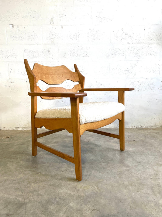 Henning Kjaernulf Razorback Razorblade Lounge Chair Danish Mid Century